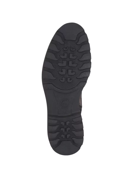 Botine Ron White cu șireturi din piele alb