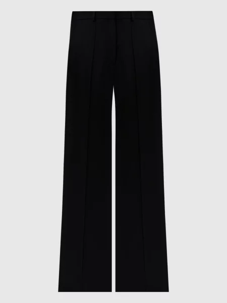 Шерстяные брюки Balmain черные
