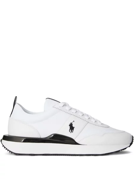 Ριγέ δερμάτινος κάλτσες Polo Ralph Lauren με κορδόνι μαύρο