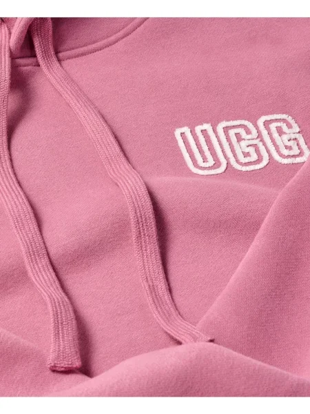 Hanorac cu glugă Ugg cu autograf cu cordon roz