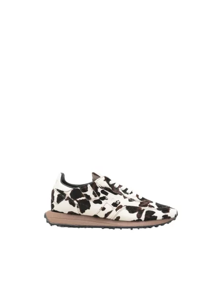 Sneakersy Ghoud z łatami brązowe