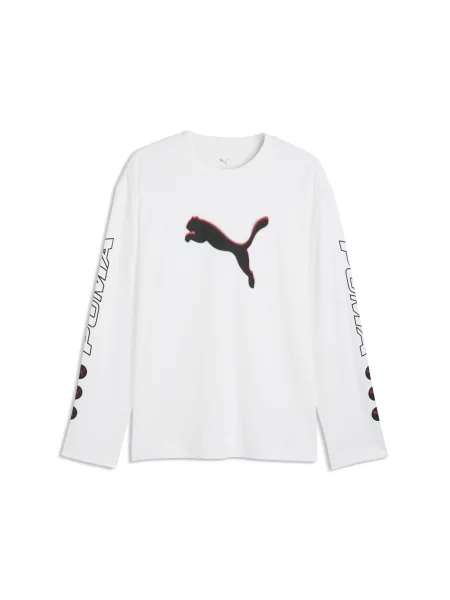 Koszulka z długim rękawem PUMA Sport Relaxed Street PUMA biała