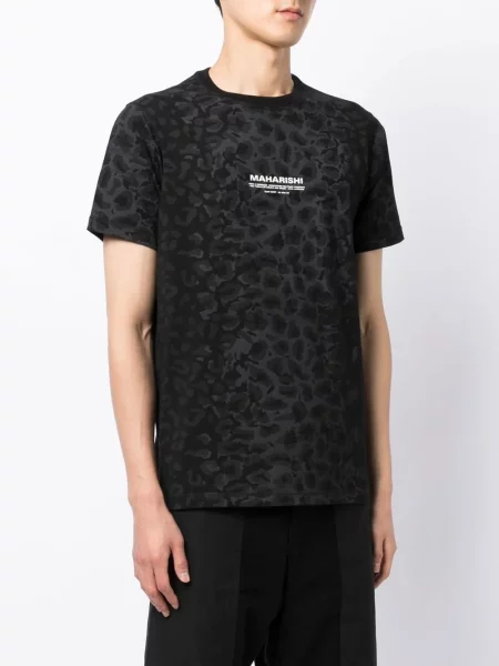 Tricou Maharishi cu imagine negru