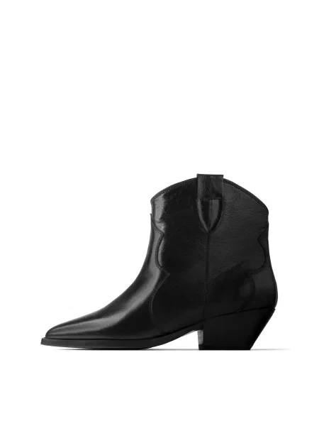 HANDMADE SHOES Cizme glezne NOTHING TO LOSE' negru