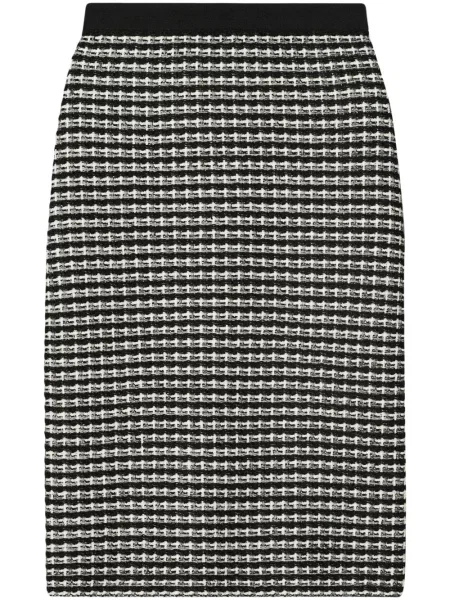 Rochie midi Tory Burch din jacard până la genunchi de costum negru