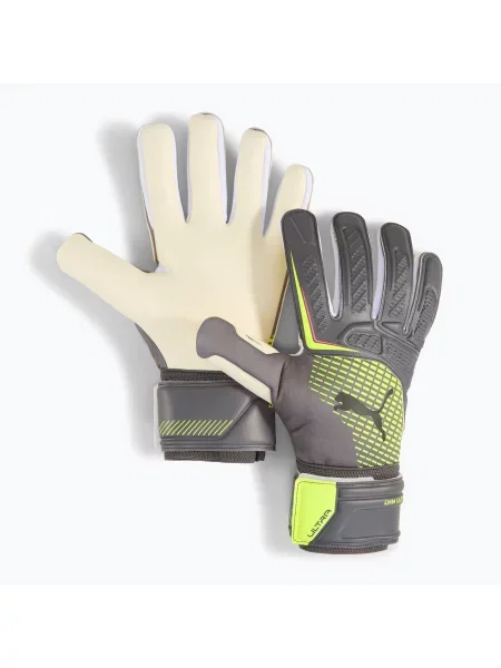 Rękawice bramkarskie PUMA Ultra Pro NC matte aged silver/yellow alert szare