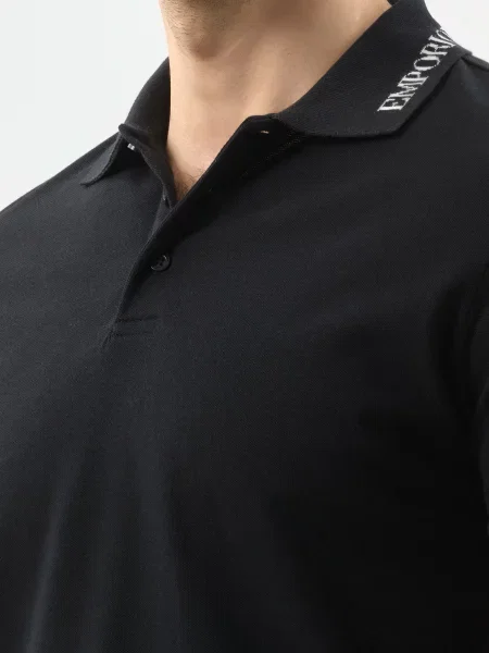 Поло Emporio Armani чорне