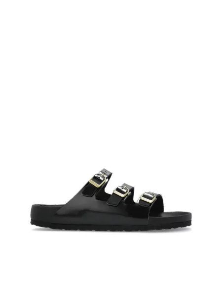 Klapki Birkenstock na rzep czarne