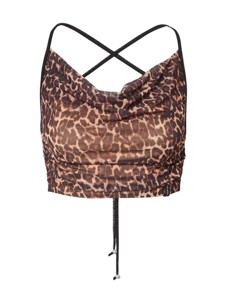 VIERVIER Top Joselyn maro negru