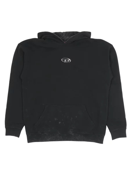 Bluza z kapturem Diesel z kapturem czarna