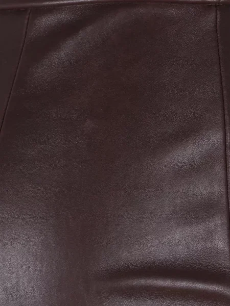 Pantaloni Stouls din piele evazate roșu