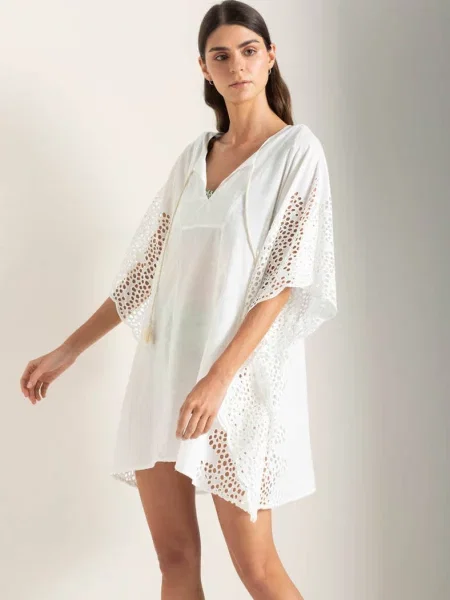 Пляжная туника біла