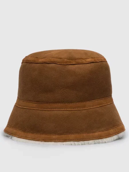 Шкіряна панама Simonetta Ravizza коричнева