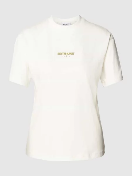 T-shirt z nadrukiem z logo model ‘AZULEJOS’ Sixth June