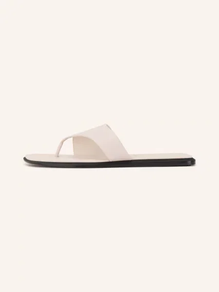 Calvin Klein Klapki weiss beżowe
