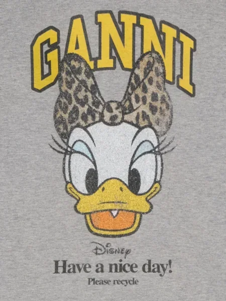 Tricou Ganni gri