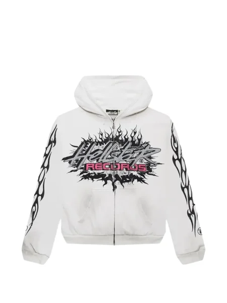 Mikina s kapucí Hellstar bílá