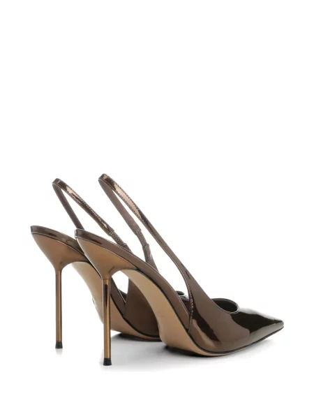 Pantofi cu toc Paris Texas slingback maro