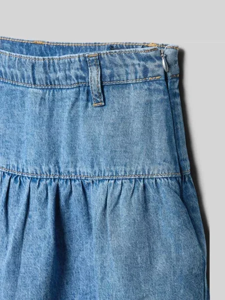 Rozkloszowana spódnica jeansowa z czystej S.oliver Red Label niebieska