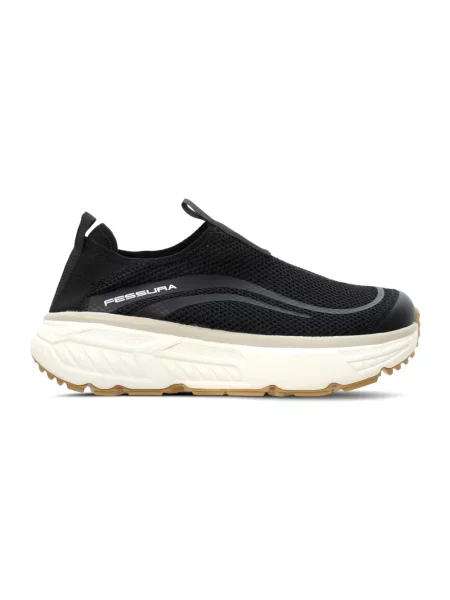 Sneakersy Fessura skórzane czarne