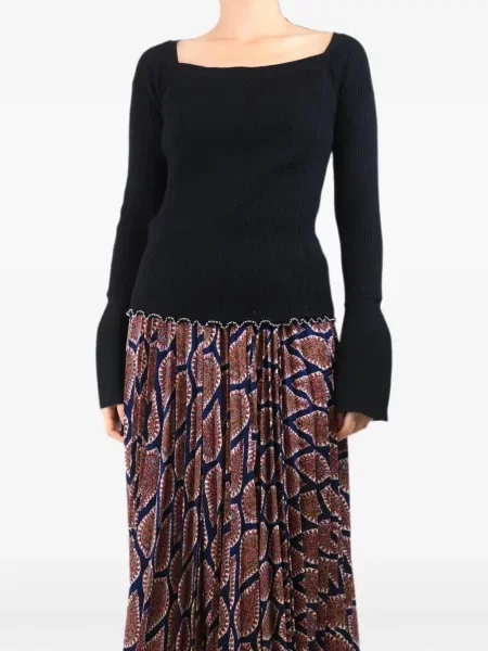 Top 3.1 Phillip Lim cu mărgele negru