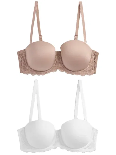 Next Nedrček temno bež bela