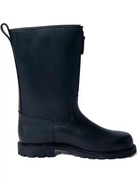 Botine Rier din piele negru