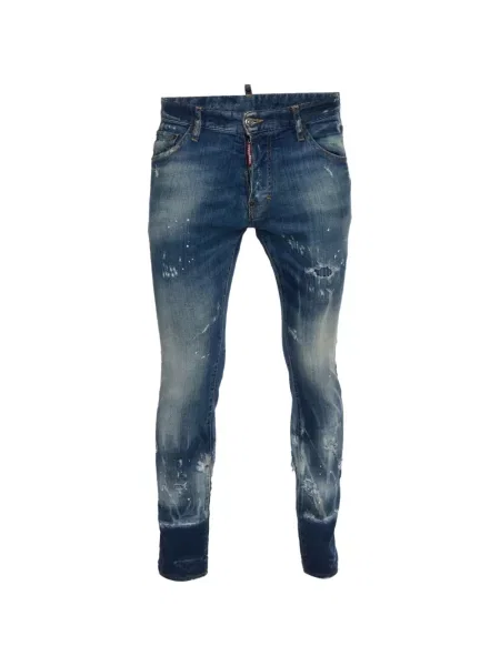 Blugi Dsquared2 zdrențuiți albastru