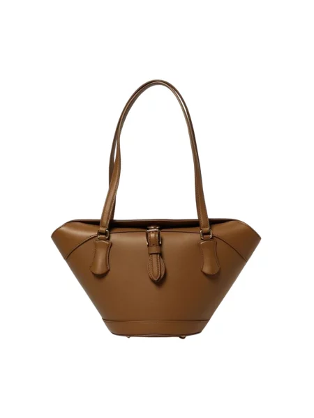 Torebka Dolce And Gabbana skórzana brązowa