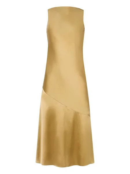 Rochie midi Nina Ricci până la genunchi de costum galben