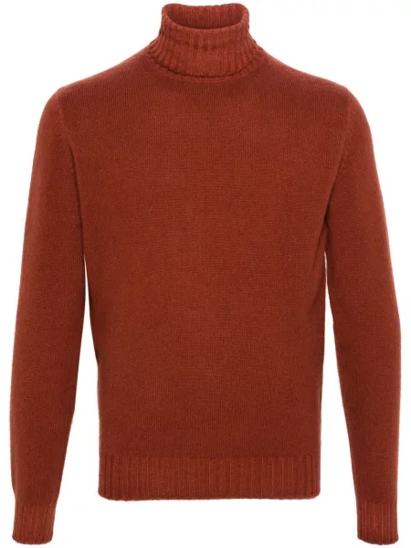 Długi sweter Dell'oglio pomarańczowy