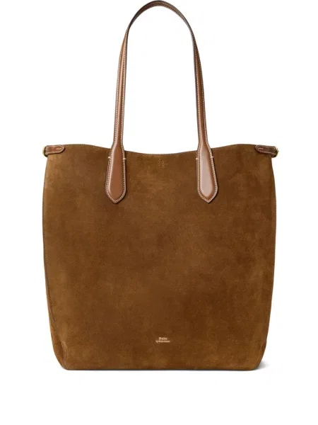 Długa koszulka Polo Ralph Lauren zamszowa z nadrukiem biała