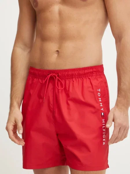 Долнища на бански Tommy Hilfiger червено