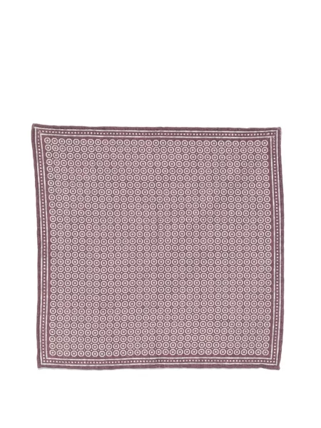 Fular Eleventy cu imagine cu imprimeu geometric violet