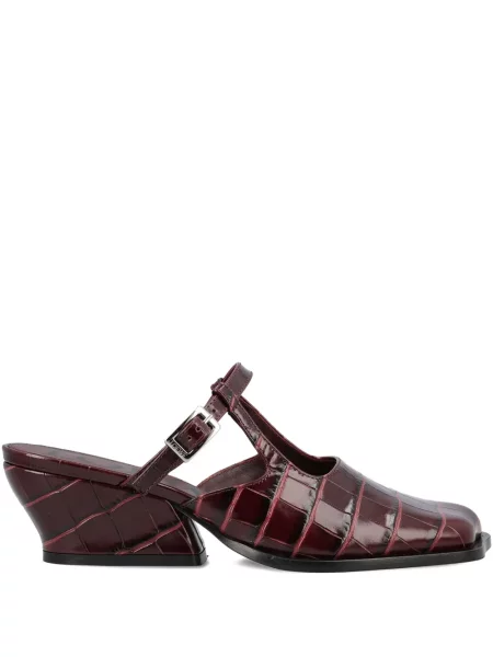 Papuci tip mules Loewe roșu