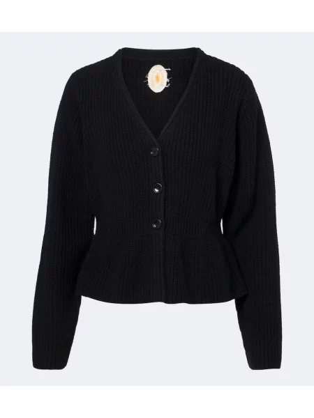 Cardigan Jardin Des Orangers de lână negru
