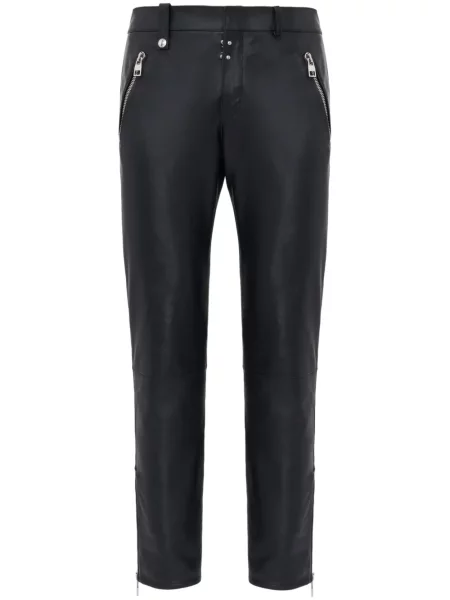 Cropp pantaloni Alexander Mcqueen din piele negru