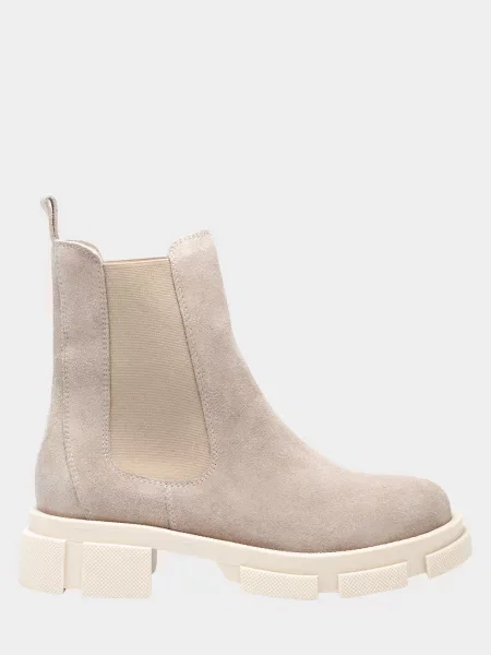 Замшевые ботинки челси Enzo Verratti бежевые