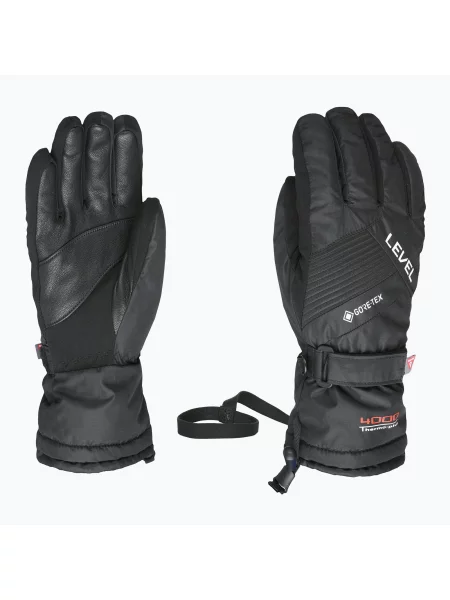 Mănuși de schi pentru copii Level Warmster Jr Gore-Tex black negru