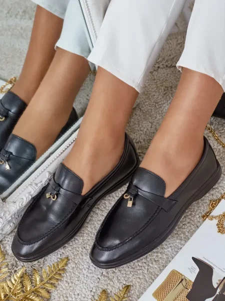 Mocasini Resti elegante negru