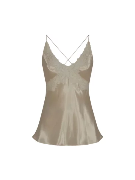 Top Alberta Ferretti beżowy