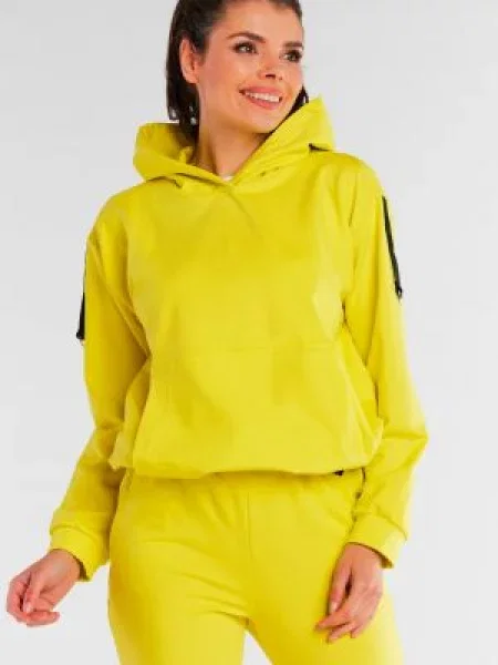 Bluza z kapturem Infinite You żółta