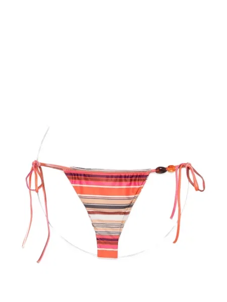 Bikini Faithfull The Brand w paski pomarańczowe