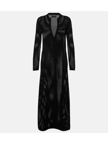 Rochie maxi Nili Lotan tricotate de costum negru