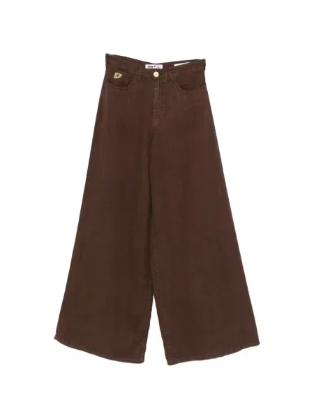 Širokih nogu hlače Lois Jeans smeđa