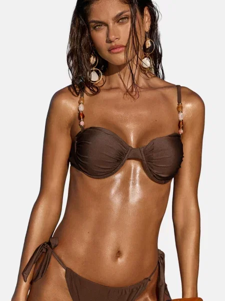 Lipsy Sutien costum de baie ciocolatiu