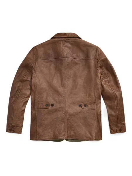 Geanta de piele Ralph Lauren Rrl maro