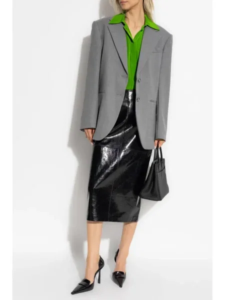 Cămașă Sportmax de mătase verde