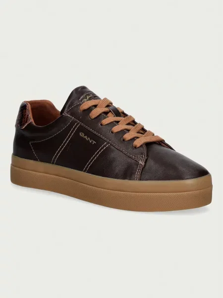 Gant Avona sneakers pentru femei din piele maro