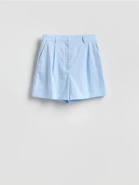 Reserved Лляні шорти блідо-блакитний блакитні